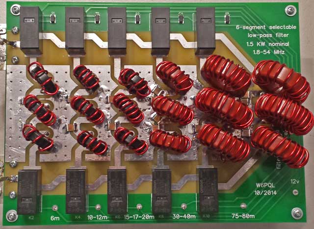 Assembled LPF 1000W  1KW 30MHZ  SWR low pass filter for HF SSB amplifier output 